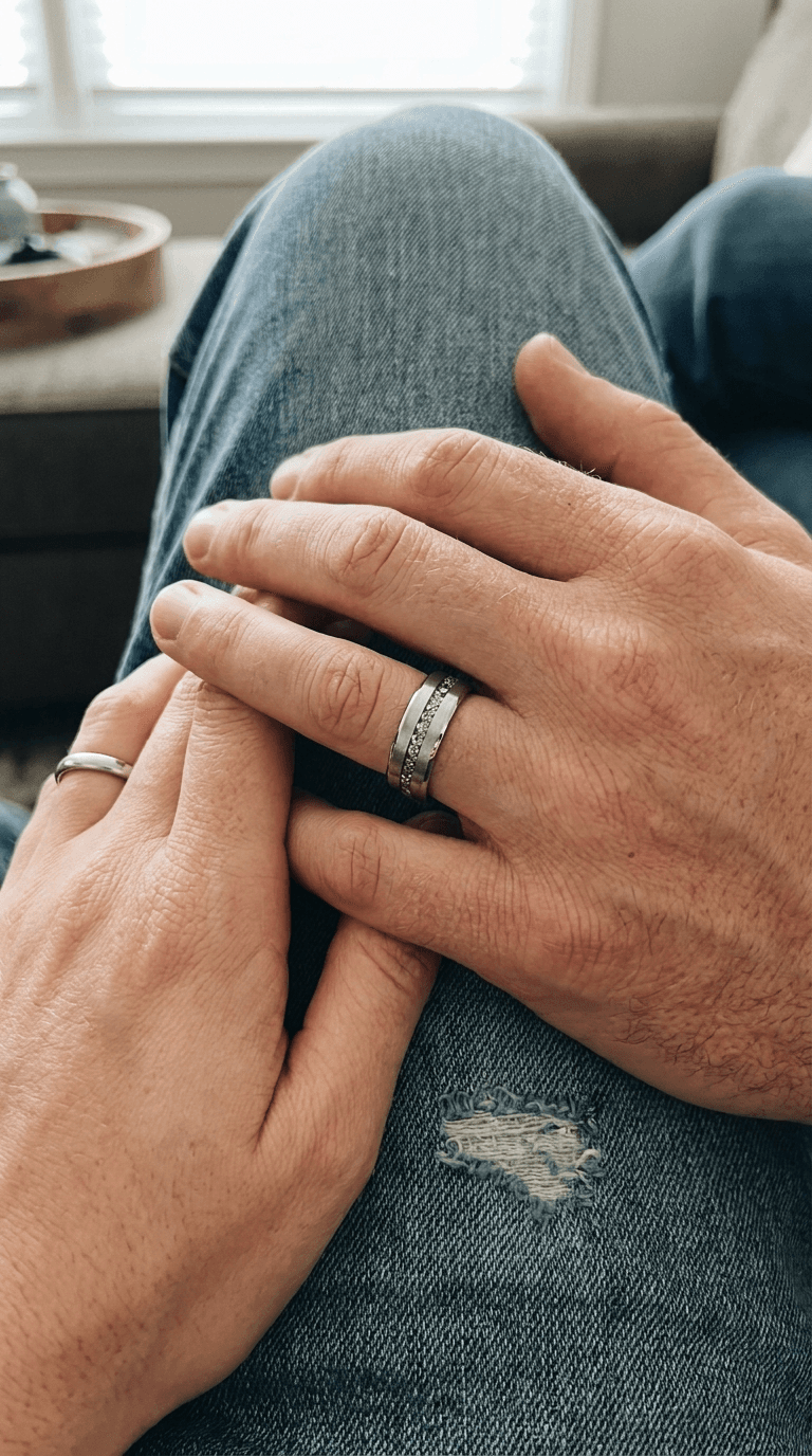 Customer wearing an Archer Wade ring — photo 1