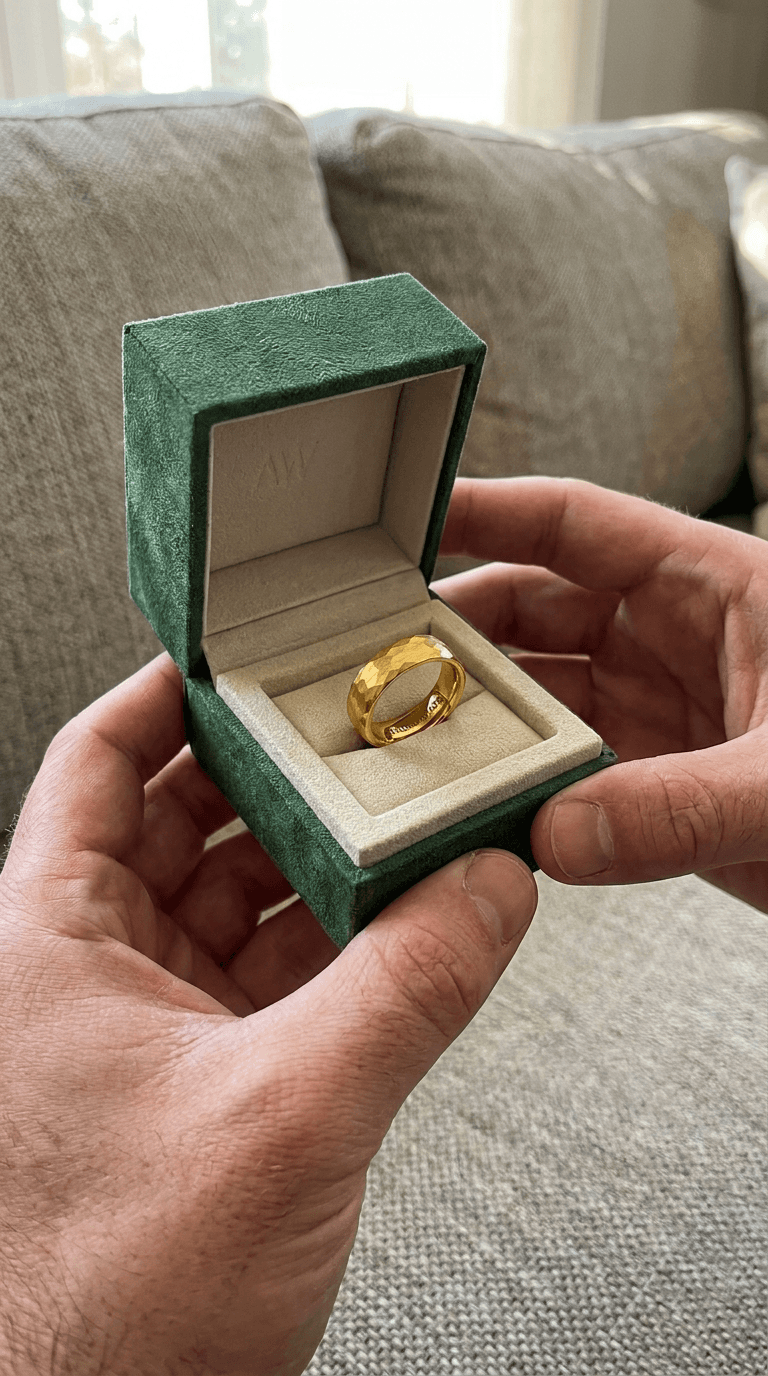 Customer wearing an Archer Wade ring — photo 5