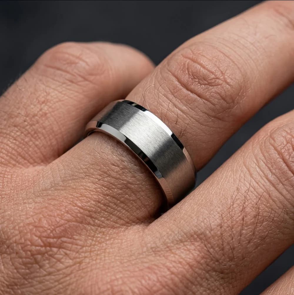 Tungsten carbide material close-up